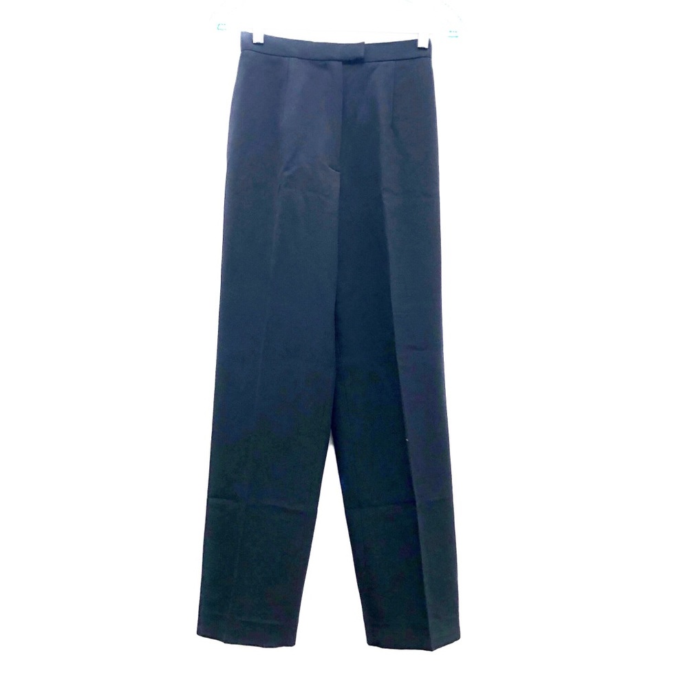 Talbots Suit Pants Trousers Stretch Wool Black Career Pleated Office Like New 2